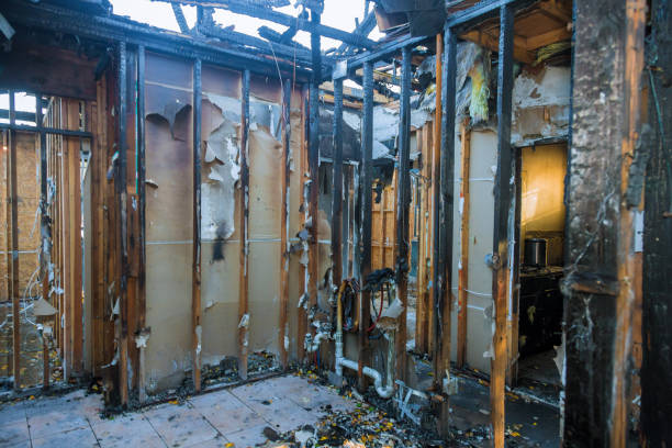 Professional Fire Damage Removal technician working in Lebanon, OH